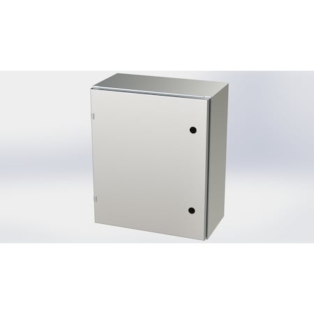 Saginaw Control & Engineering 1/4 Turn Latch Electrical Enclosures, 24 in H, 10 in D, 20 in W, NEMA 3R, 4, 4X, 12, 13 SCE-24EL2010SSLP